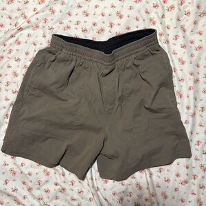 Lululemon Athletica Black and Tan Shorts